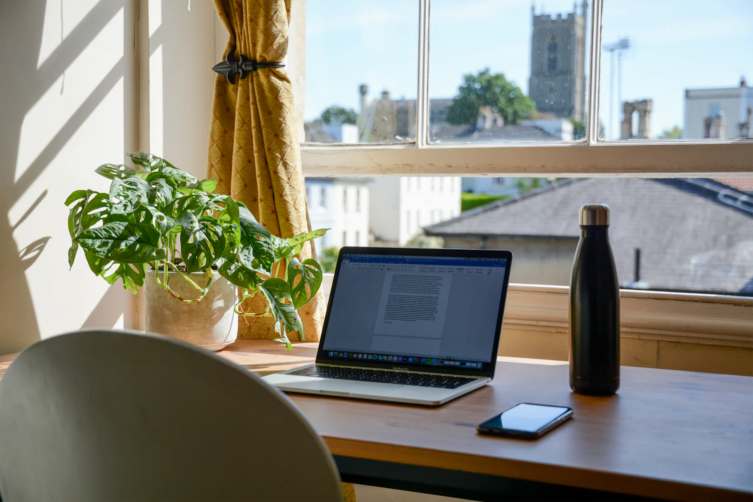 An air-conditioned workspace