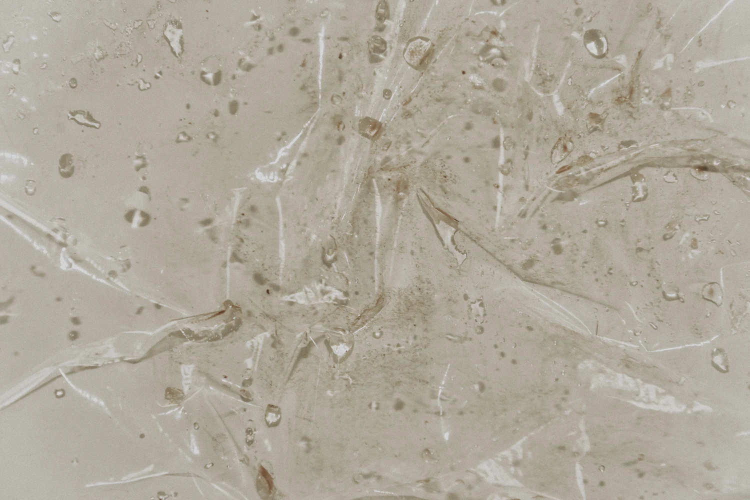 Close-up of a melting cleansing balm texture