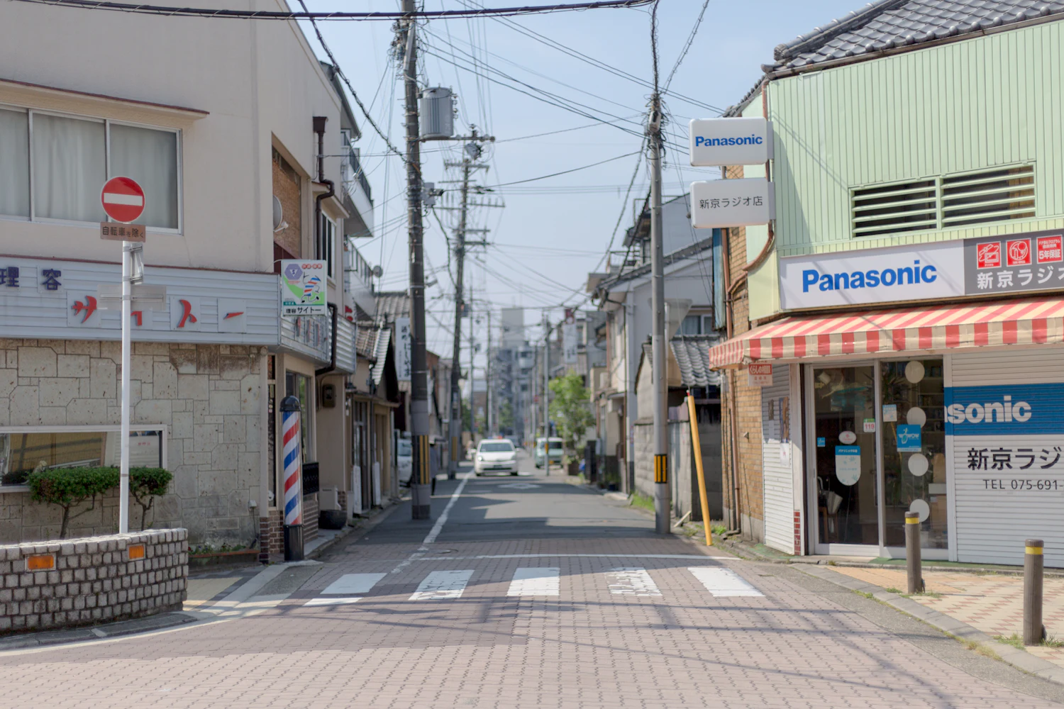 A quiet residential street in Japan